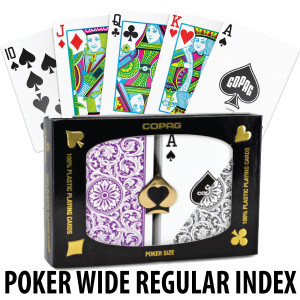 Copag Playing Cards Elite Poker Purple/Gray Regular Index