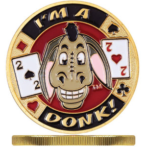 Poker Protector Card Guard Cover in Capsule :  I'm a Donk