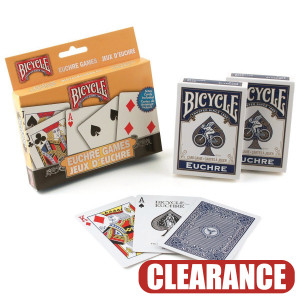 Bicycle Playing Cards Euchre 2 Pack Set CLEARANCE