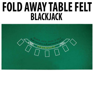 Blackjack Table Felt : Green