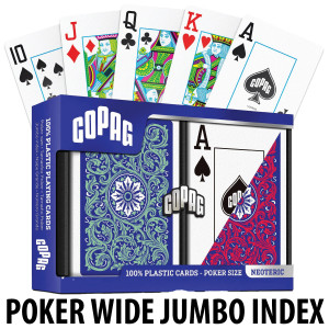 Copag Playing Cards Neoteric Poker Green/Red Jumbo Index