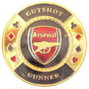 Poker Protector Card Guard Cover in Capsule :  Gutshot Arsenal Gunner