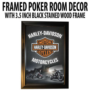 Poker Room art decor Framed Art  : Harley Davidson Motorcycles