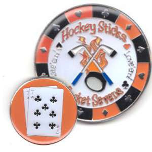 Poker Protector Card Guard Cover : 7-7 Hockey Sticks