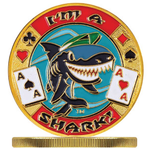 Poker Protector Card Guard Cover in Capsule :  I'm a Shark