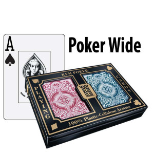 Kem Playing Cards Arrow Poker Wide Jumbo Red/Blue
