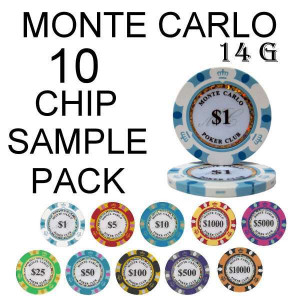 Monte Carlo 14g SAMPLE PACK 10 CHIPS