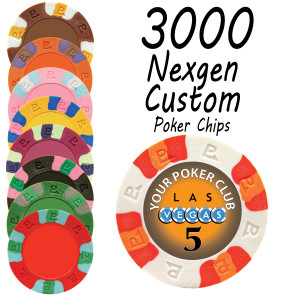 Custom Nexgen Poker Chips : 3000 chips
