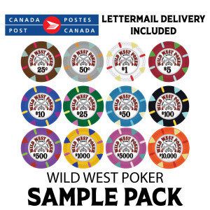 Wild West Poker 14g SAMPLE PACK 12 CHIPS