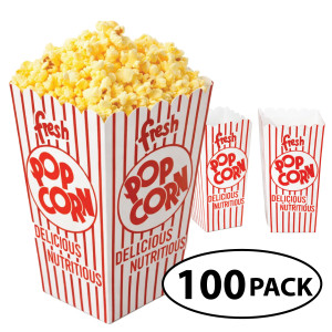 100 POPCORN SCOOP BOX - .74 OZ 