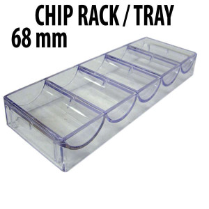 100 capacity : Casino Poker Chip Stackable Acrylic Racks 68MM