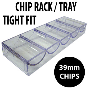 100 capacity : Casino Poker Chip Stackable Acrylic Racks 68MM