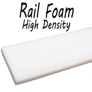 1 1/2 Inch High Density Rail Foam strips 110" X 12"