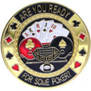 Poker Protector Card Guard Cover in Capsule :  Are You Ready For Some Poker?