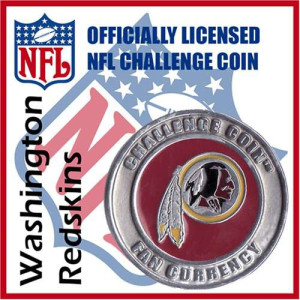 Poker Protector Card Guard Cover : NFL Washington Redskins