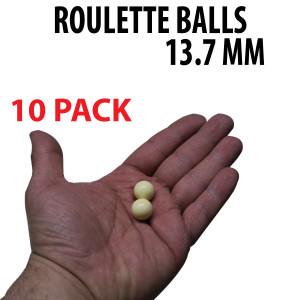 10 Pack Roulette balls Size - 13.7 mm 