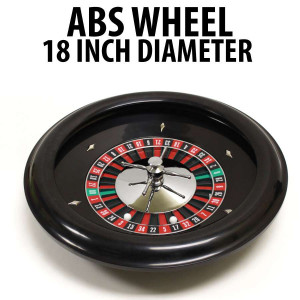 18" ABS Roulette Wheel with 2 Roulette Balls
