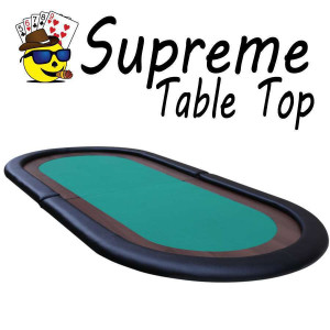 Supreme Poker Table top with padded playing surface GREEN