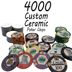 Custom Ceramic Poker Chips 10g Chips : 4000 chips