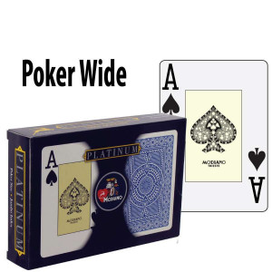 Modiano Playing Cards Platinum Acetate Poker Wide Jumdo Index