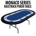 Blue Racetrack Poker Table 
