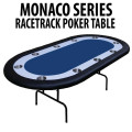 Blue Racetrack Poker Table 