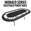 Black Racetrack Poker Table 