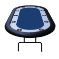 Blue Racetrack Poker Table Side