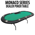 Green Folding Dealer Poker Table