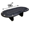 Large Black Poker Table