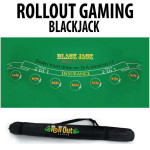 Roll Out Rubber Foam Table Top - BlackJack