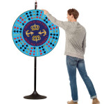 36 inch Crown & Anchor Prize Wheel with Extension Base & Layout