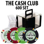 Cash Club 600 Poker Chip Set W/ Acrylic Carrier and Racks