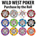 Wild West Poker : 14g Chips : Sold by the roll
