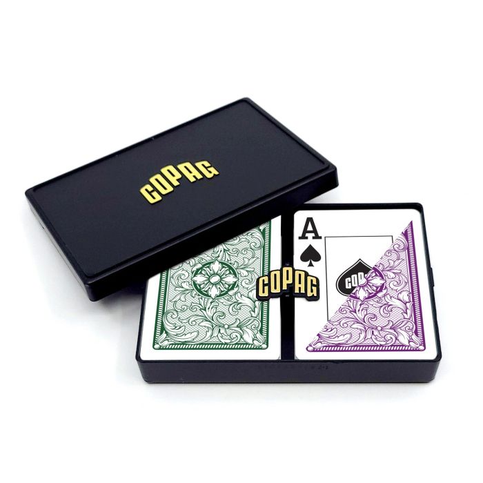 Copag Playing Cards Legacy Design Poker Green/Purple  Jumbo Index