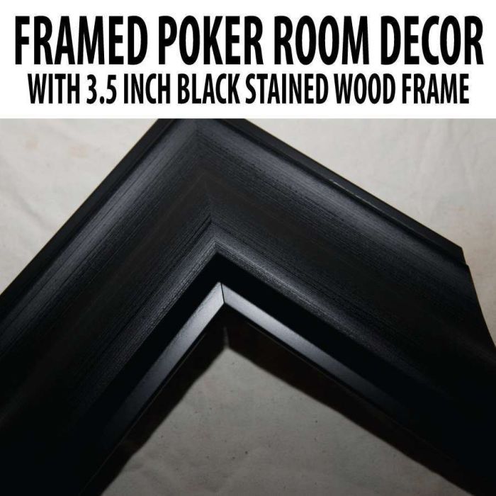 Poker Room art decor Framed Art  : Four of a Kind