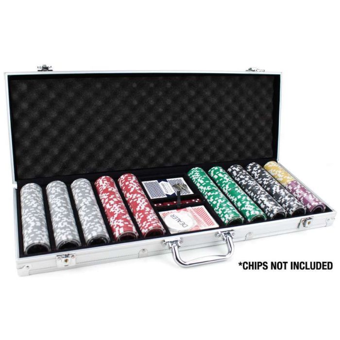 500 capacity : Aluminum Poker Casino Chip Case