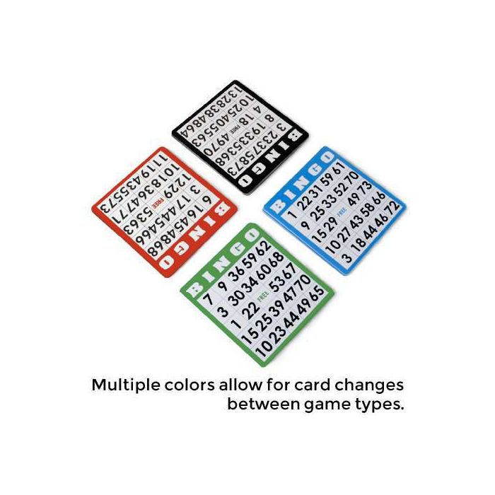 100 Pack of Bingo Cards (Four Different Colors)
