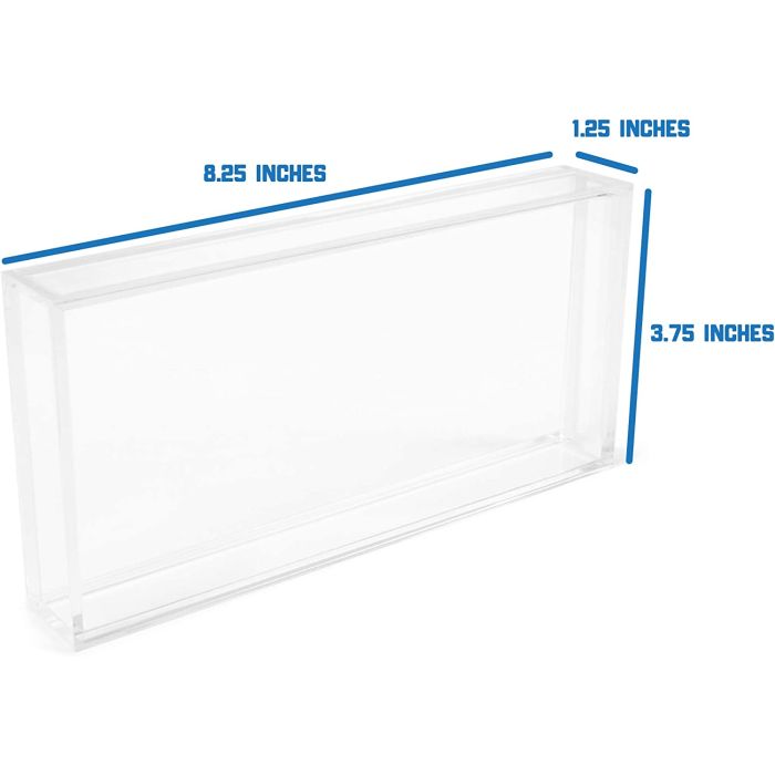 3-Deck Clear Acrylic Playing Card Display Case
