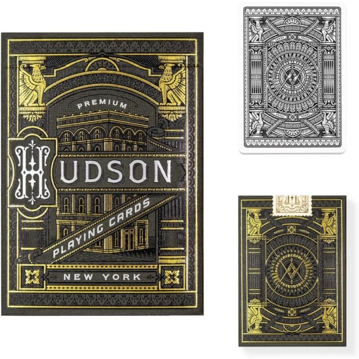 2 Pack Hudson Playing Cards by Theory 11  Teal & Black 2-Deck Set