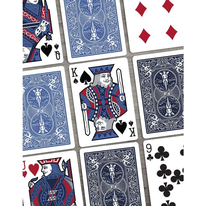 Bicycle Playing Cards EUCHRE Plastic Coated Cards 12 Pack 24 Euchre Decks Black & Blue