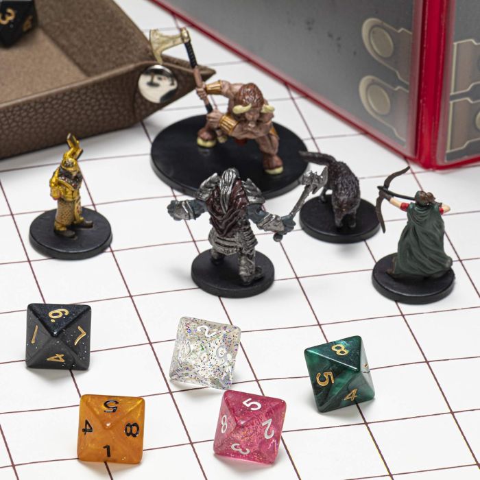 Wiz Dice Bulk Random Polyhedral Dice (D8-100 Pack) - Polyhedral Role Playing Dice in Unique Colors - DND Accessories for TTRPG Dice Games - Ideal Roleplaying Game Dice