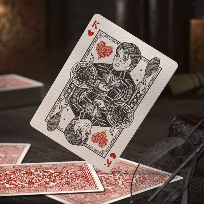 Harry Potter Playing Cards Limited Edition Premium Series Poker Collectible Deck by Theory11 (Red-Gryffindor)