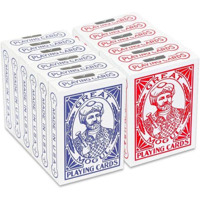 Great Mogul Bicycle Seconds – 144-Pack (72 Red & 72 Blue Decks)