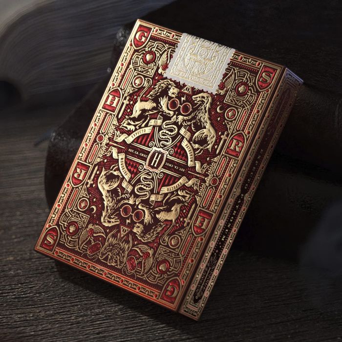 Harry Potter Playing Cards Limited Edition Premium Series Poker Collectible Deck by Theory11 (Red-Gryffindor)