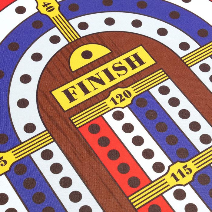Tabletop Cribbage - Giant 4 Track Board Game Set with Carry Case, Pawns, Playing Cards Included - Classic Retro Boardgames & Toys for Kids, Family, Adults & Seniors - 2-4 Players