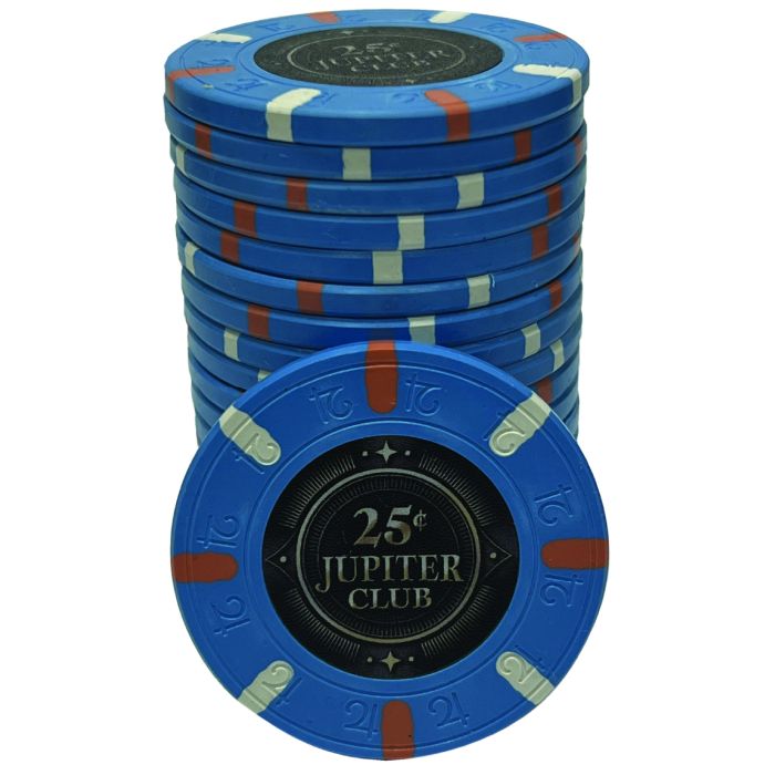 Jupiter 43mm  Poker Chips : 11g Chips : Sold by the roll