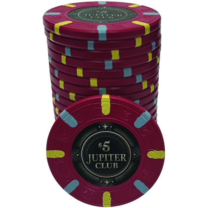 Jupiter 43mm  Poker Chips : 11g Chips : Sold by the roll