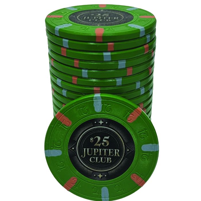 Jupiter 43mm  Poker Chips : 11g Chips : Sold by the roll