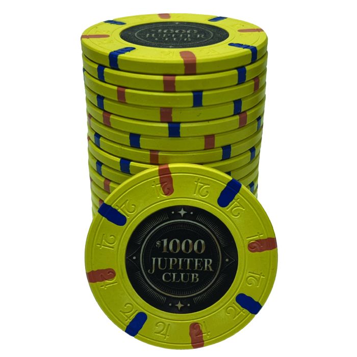 Jupiter 43mm  Poker Chips : 11g Chips : Sold by the roll
